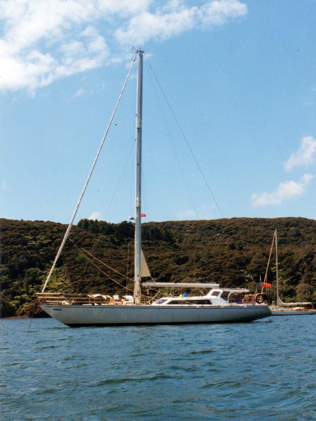 The yacht, Edwena, which Tony Mokbel used to travel to Greece. Picture: AAP/Victoria Police