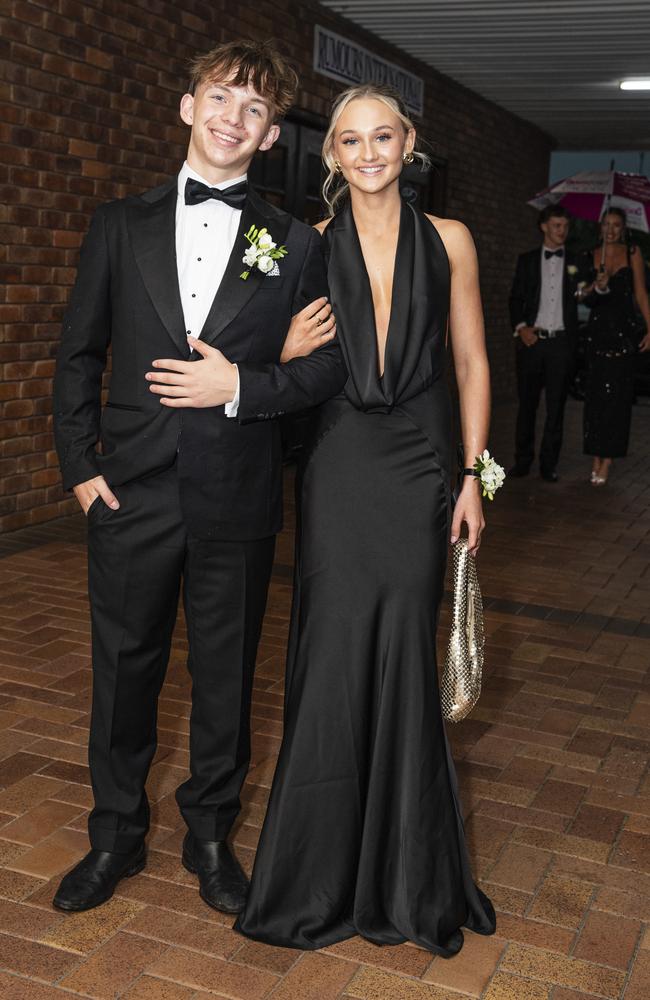 Ted Long and partner Lucie Ramsay at the Toowoomba Grammar School formal at Rumours International, Wednesday, November 13, 2024. Picture: Kevin Farmer