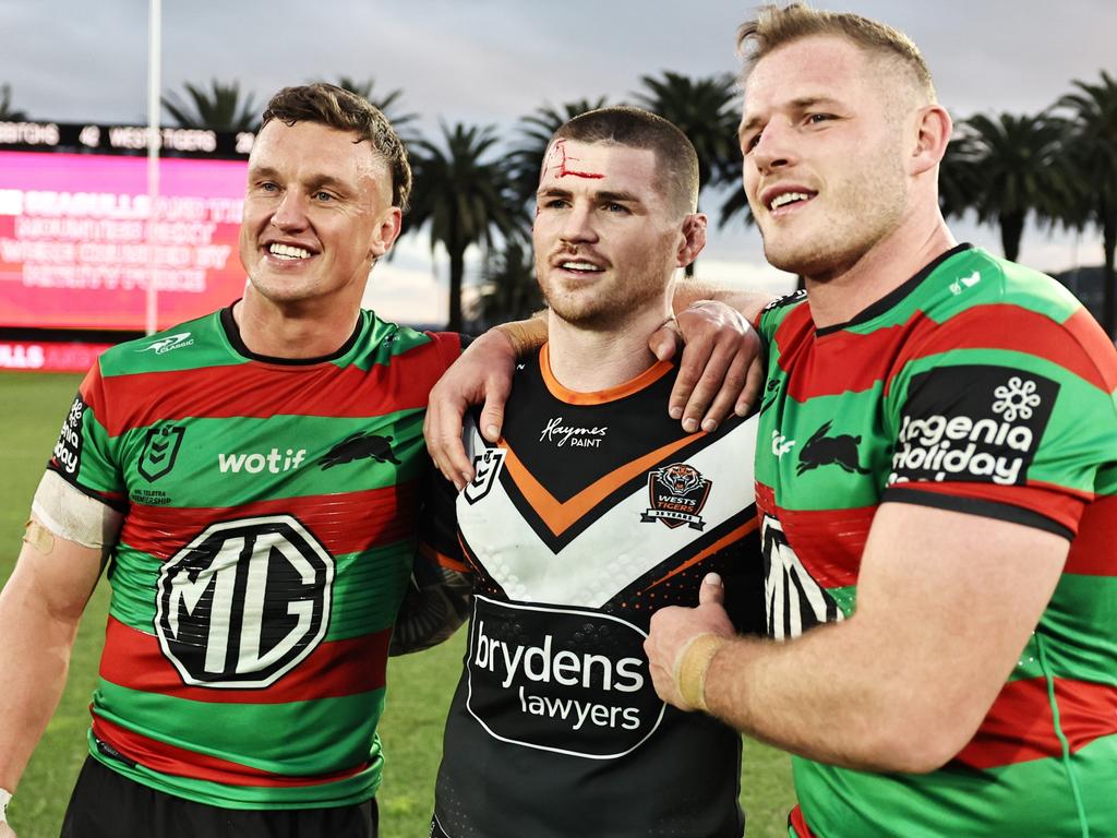 John Bateman (centre) could only be days away from a move to South Sydney. Picture: Getty Images