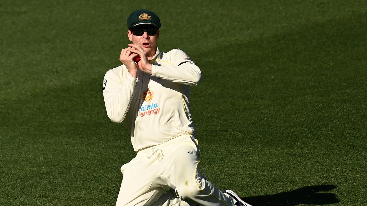 Steve Smith is second in the world when it comes to average catches per match. Picture: Getty Images.