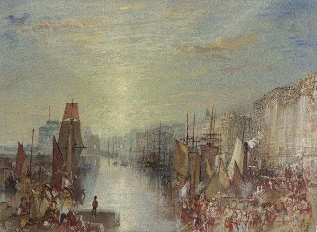 JMW Turner, Le Havre: Sunset in the port c. 1832, Turner Bequest, Tate, London. Picture: supplied