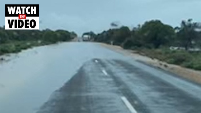 Flooding on the roads into Morgan