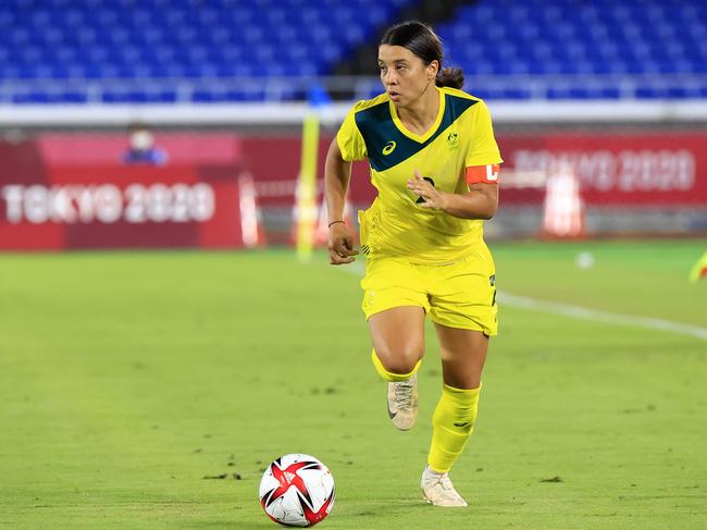 Sam Kerr consolidated her reputation as arguably the world’s best player. Picture: Adam Head