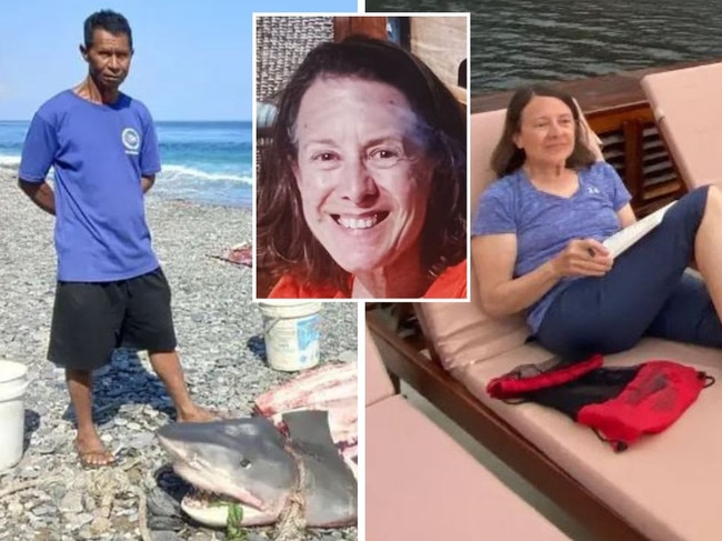 Friends reveal US mom of 2 may have died from ‘medical issue’ before being eaten by shark in Indonesia. Picture: Asia Pacific Press via ViralPress