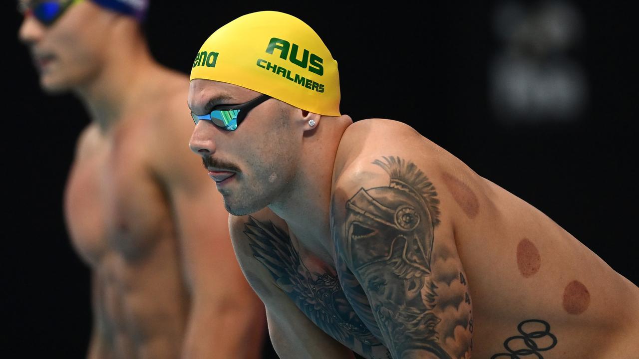 Kyle Chalmers stunned the world championships with a 46.60 anchor leg in the 4x100 freestyle to give Australia an unlikely silver medal. Picture: Getty Images
