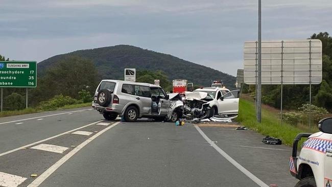 Three-year-old Koa was killed in this crash after he was unrestrained in the back seat of Micah Djordjevic’s silver 4WD.