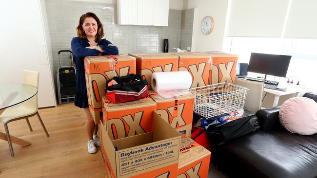 Shelley Fox has bought a one-bedroom unit in West End after moving from a house in Acacia Ridge. Picture David Clark