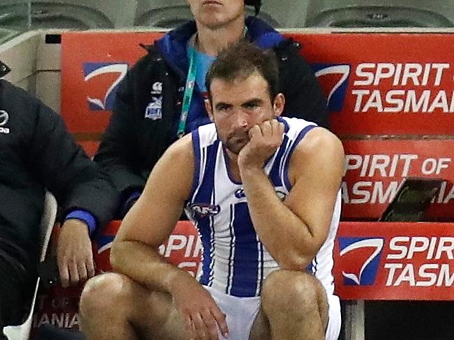 Ben Cunnington played in pain in Round 5. Picture: Getty Images