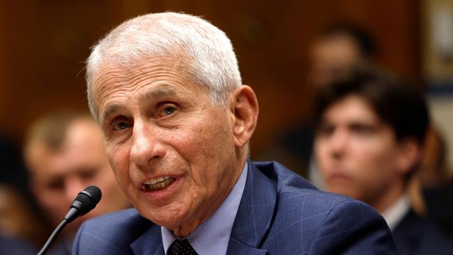 Anthony Fauci in June last year, testifying before a hearing on the findings from a 15-month Republican-led probe. Picture: Chip Somodevilla/Getty Images/AFP