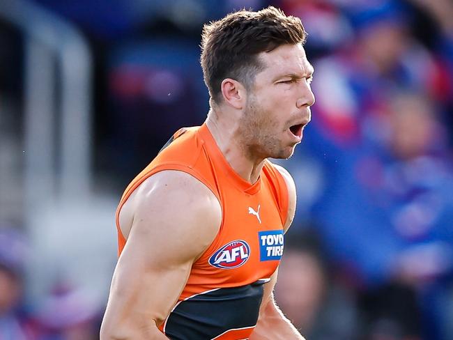 Will Toby Greene be the No.1 player in the game at the end of September? Picture: Dylan Burns/AFL Photos via Getty Images