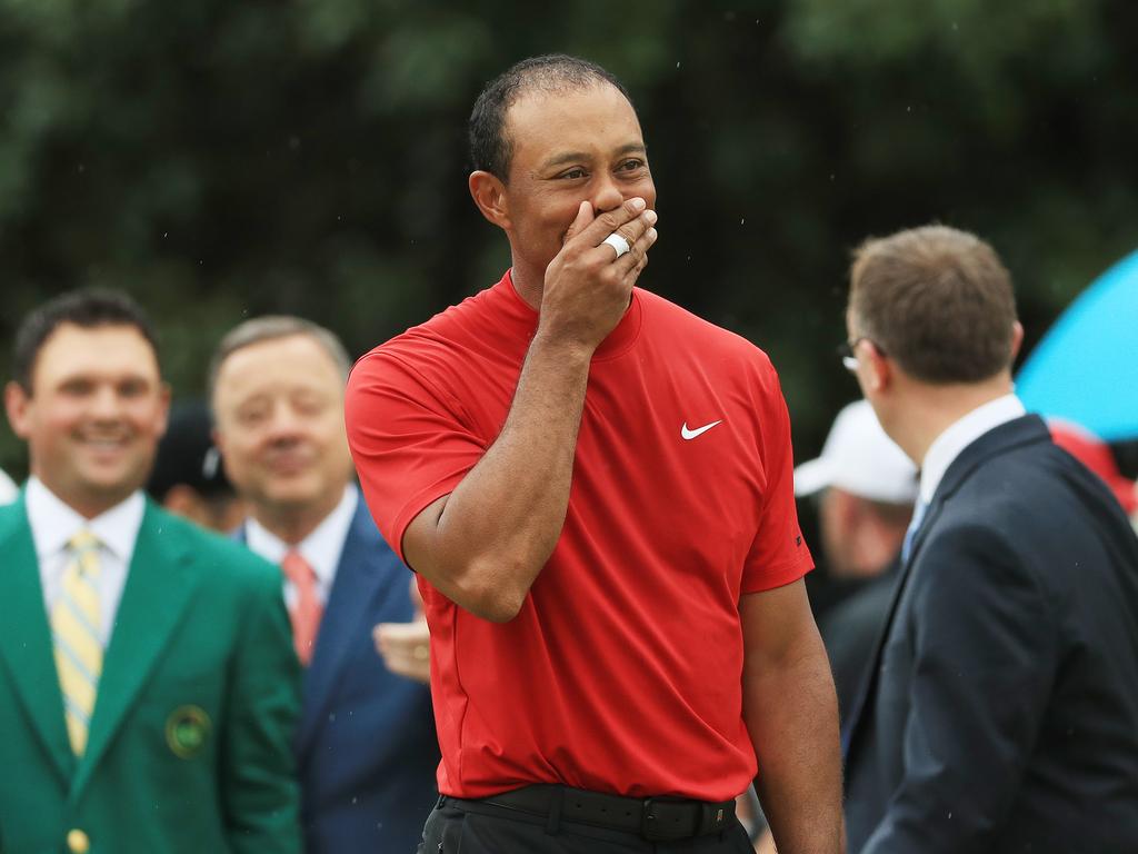 It was pure emotion for Tiger.