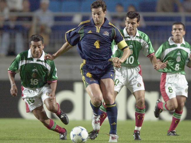 Paul Okon at the 2001 FIFA Confederations Cup Group A match between Mexico and Australia (Photo: Robert Cianflone/ALLSPORT)