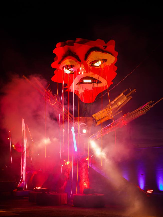 Earth Deities by artist Ramesh Mario Nithiyendran as part of Dark Mofo 2021. Picture: Dark Mofo/Jesse Hunniford