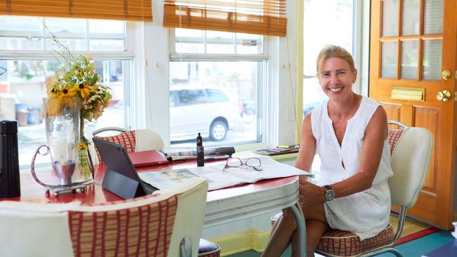 Author and journalist Lionel Shriver at home in Brooklyn, New York