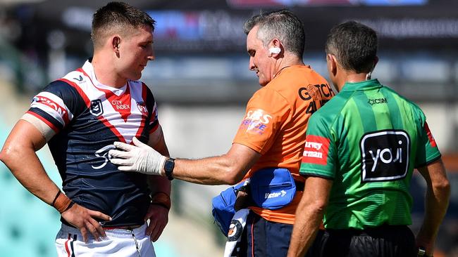 Victor Radley is assessed at the weekend. Picture: NRL Photos