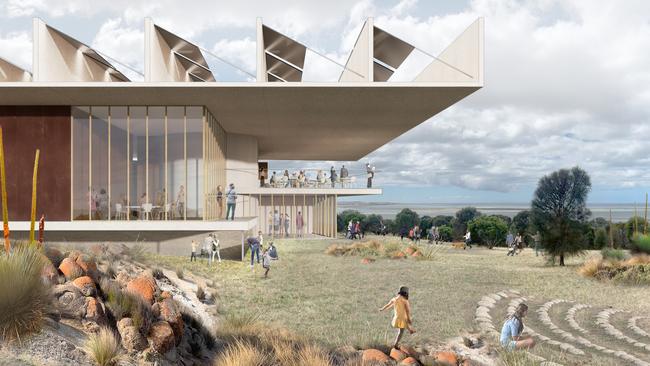 An artist's impression of the Art Museum of Kangaroo Island. Picture: Supplied