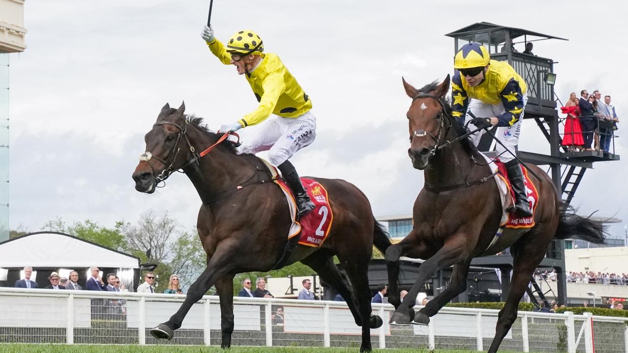 Place Du Carrousel could follow the same program as last year’s Caulfield and Melbourne Cup winner Without A Fight. Picture: Racing Photos via Getty Images