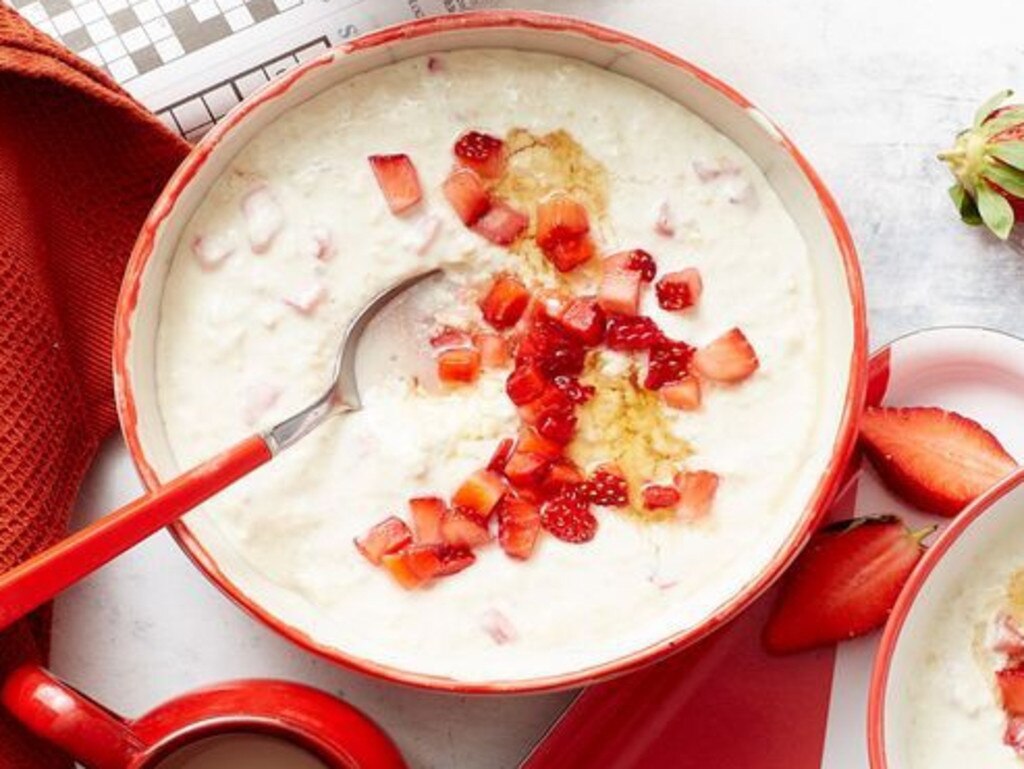 Strawberry overnight oats.