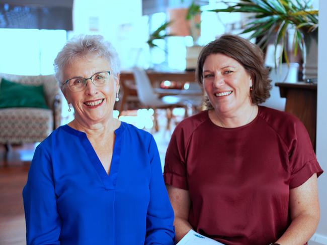 Olivia Jamison (right) has taken over Leadership Management Australia from long-time licensee Marilyn Brien (left).