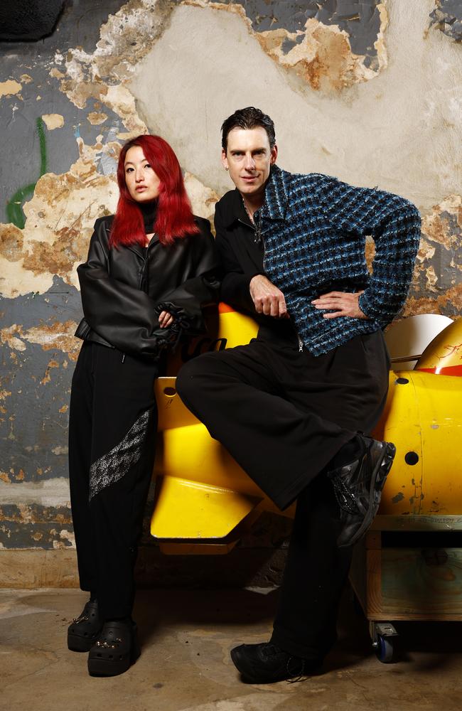 Alvi Chung, the creative director of renowned local label Speed, and creative partner Daniel Neeson created the Wings Fashion Festival. Picture: Jonathan Ng
