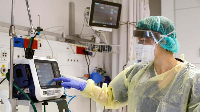 A ventilator control panel. Picture; Jack Guez/AFP