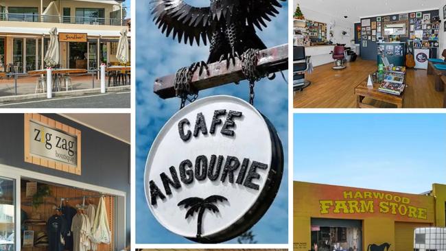 Collage for Lower Clarence businesses up for sale