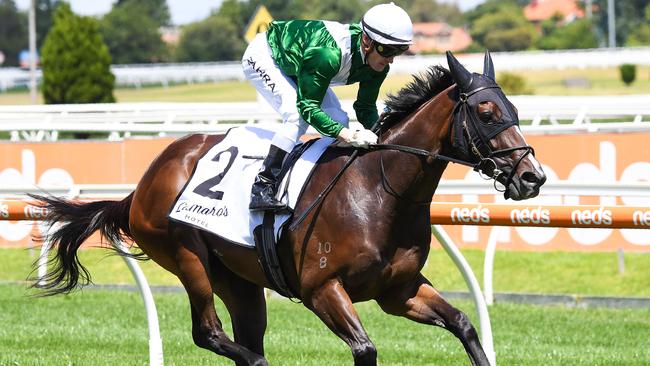 Enthaar takes out the Chairman's Stakes at Caulfield. Picture: Pat Scala