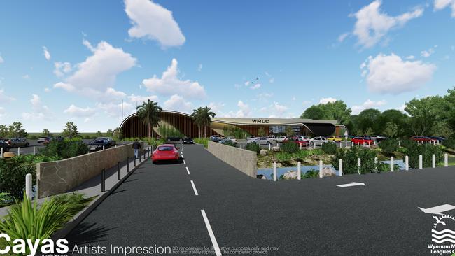 Wynnum Manly Leagues Club development artist impression. Picture: Cayas