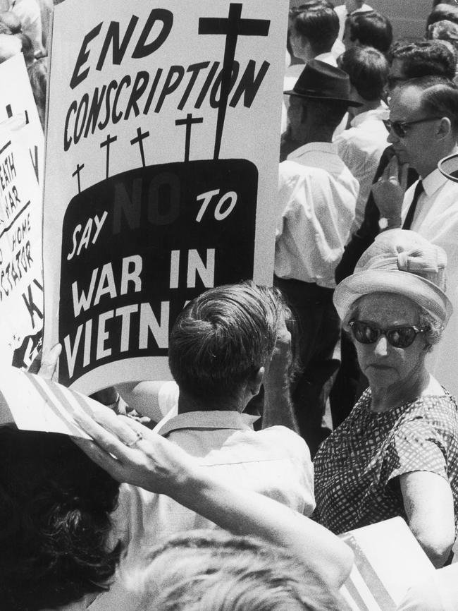 An anti-conscription march in Brisbane.