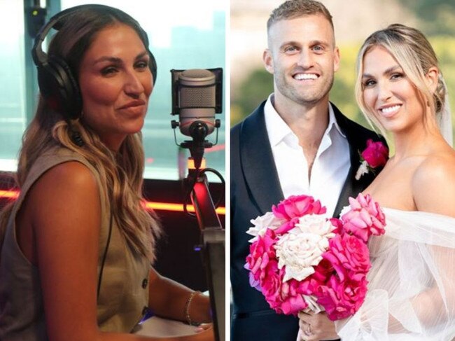 MAFS bride Sara is grilled about cheating scandal on breakfast radio.