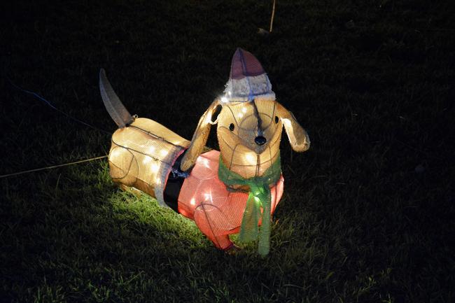 Christmas lights in Keith Hamilton St in West Mackay. Picture: Rae Wilson