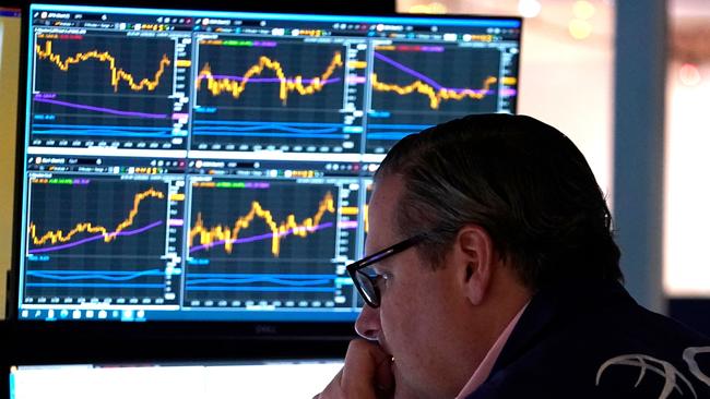 The downturn is likely to add more pressure on equity portfolios. Picture: Timothy A Clary/AFP