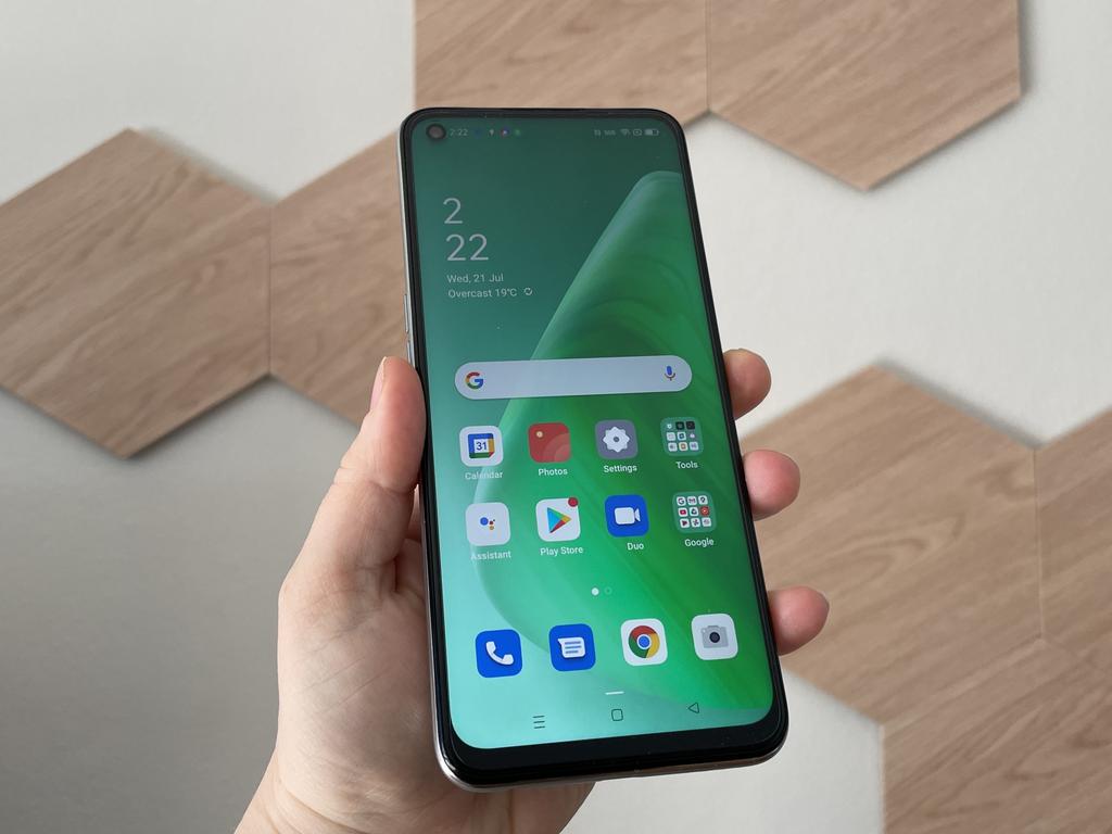 The new OPPO has a crisp screen for a budget device.