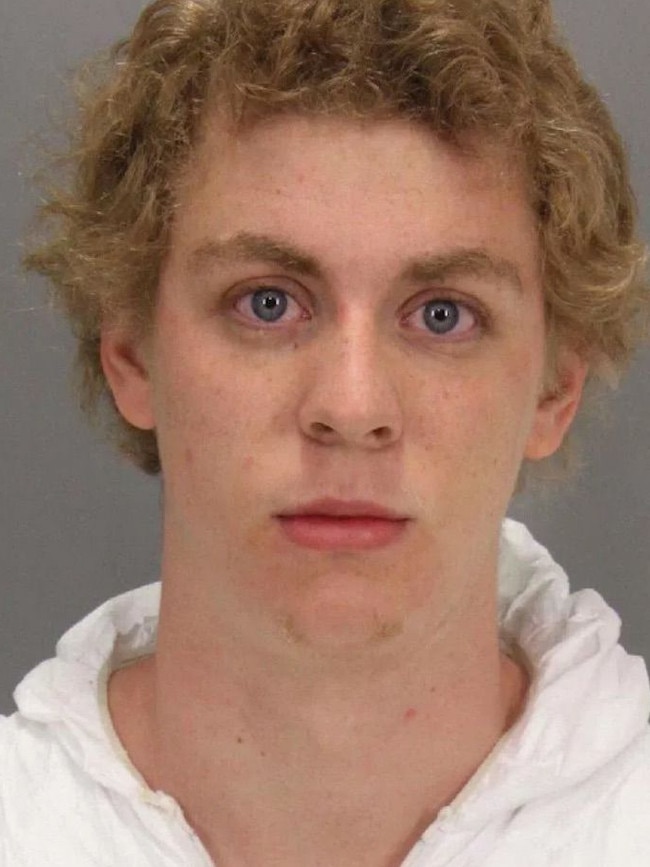 Stanford University swimmer Brock Turner sexually assaulted a student as she lay unconscious behind a dumpster. Picture: Stanford University Department of Public Safety