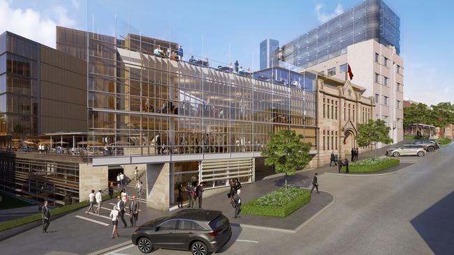 An artist's impression of the new Parliament Square development in Hobart. Picture: SUPPLIED