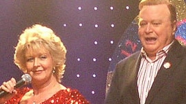 Patti and the late Bert Newton strut their stuff at a special appearance at Twister in July 2006. Picture: MaxMoose.com.au