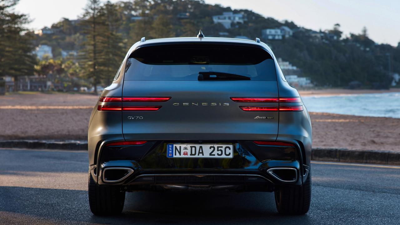 Rear view of 2025 Genesis GV70 (Signature Sport). Picture: Genesis Australia