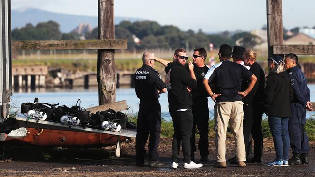 Port workers found Borges and cocaine blocks floating in the water, leading to a major NSW Police investigation. Picture: Peter Lorimer