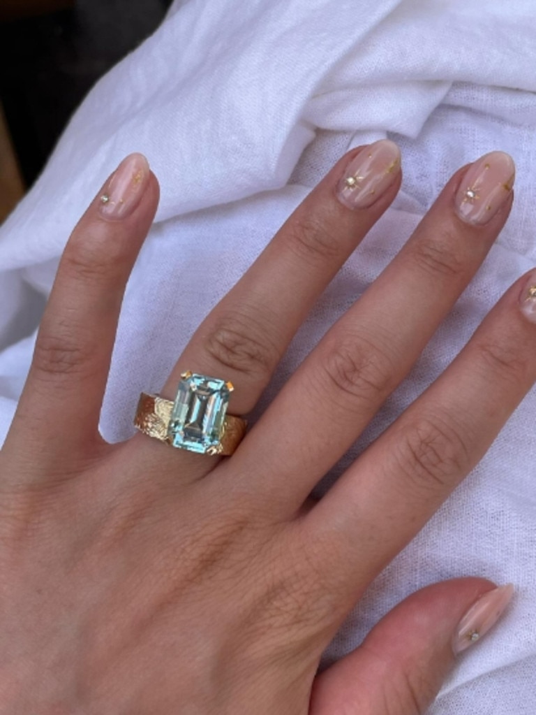 Alexandra Duggan’s engagement ring. Pics: Instagram.