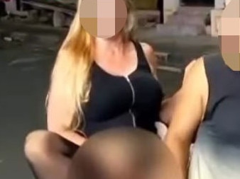 A Danish tourist has allegedly been detained after exposing her genitals on a motorbike in Bali