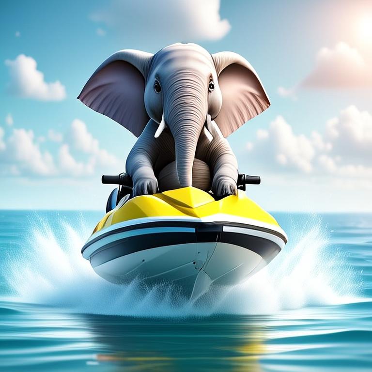 Ever wondered what an elephant on a jetski might look like? Give it a whirl in Image Playground, which will produce numerous options for you to select from.