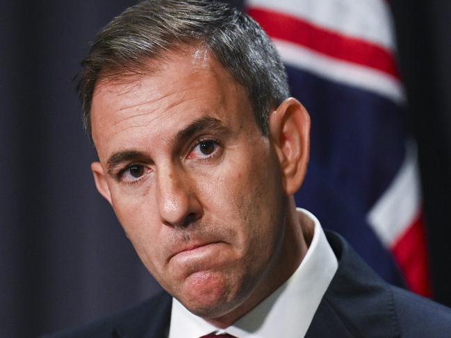 CANBERRA, AUSTRALIA, NewsWire Photos. JANUARY 29 2024: Federal Treasurer Jim Chalmers holds a press conference at Parliament House in Canberra. Picture: NCA NewsWire / Martin Ollman