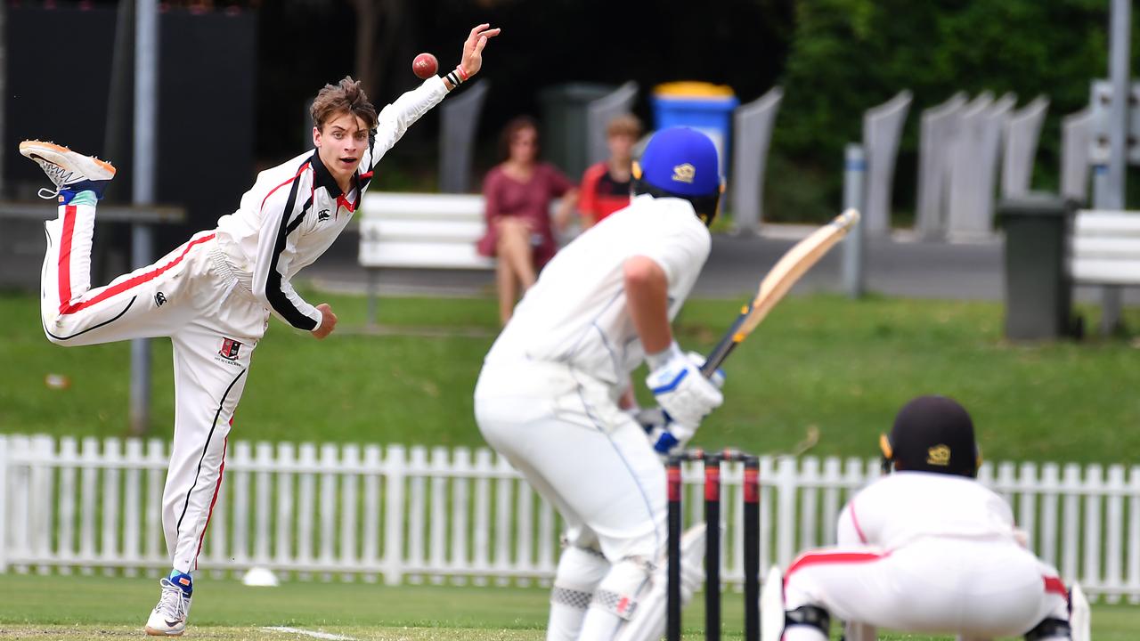 St Joseph's Gregory Terrace bowler Michael Harper. Picture: John Gass