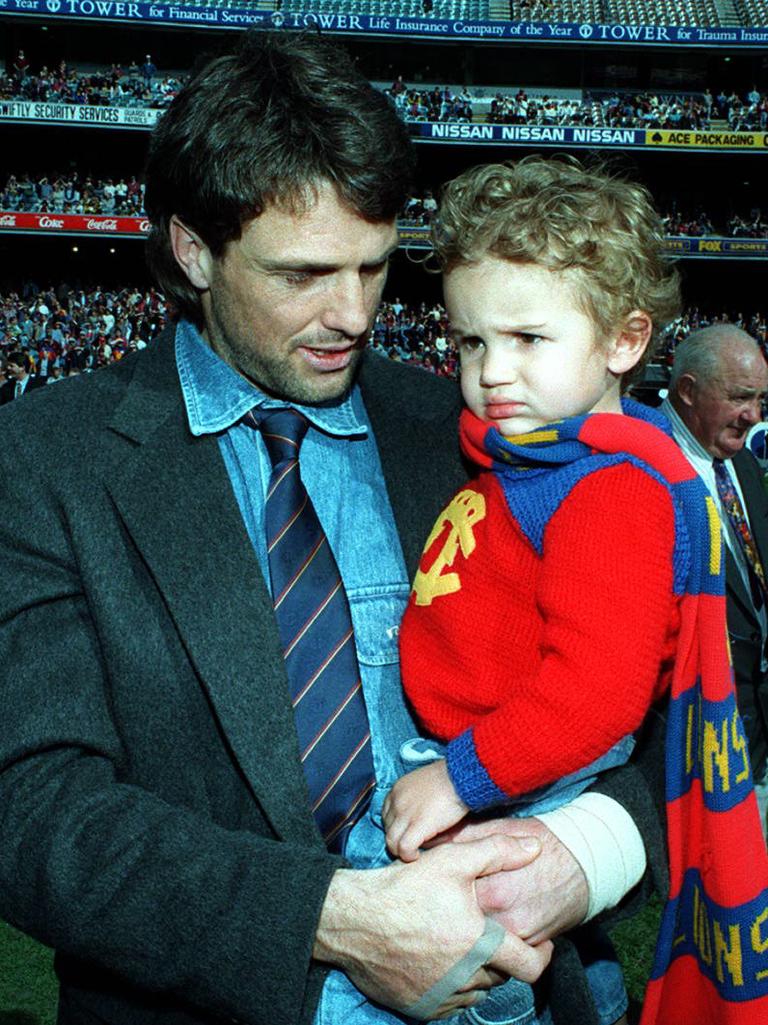 Paul Roos at Fitzroy’s last game in 1996.