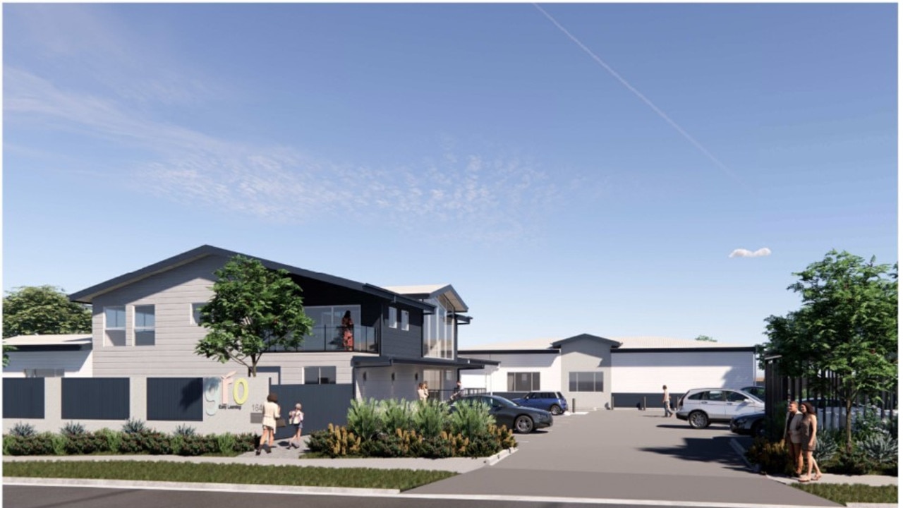 Design plans submitted to Isaac Regional Council for a childcare centre at 164 and 166 Mills Ave.