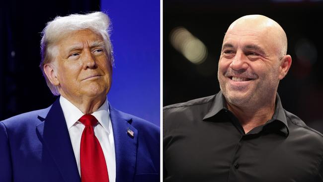 Joe Rogan and Donald Trump.