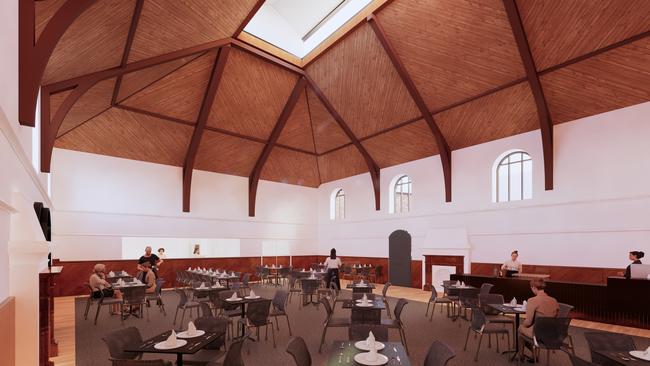 Plans for the renovated Davidson restaurant.