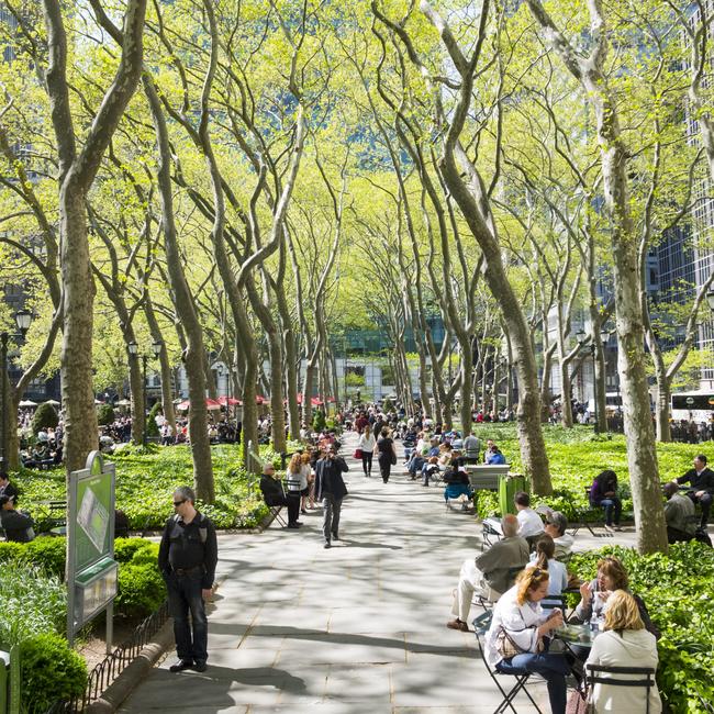 Bryant Park in early Spring.