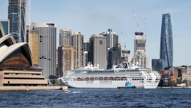 The Pacific Explorer at Sydney’s Overseas Passenger Terminal in April. The other existing terminal in Sydney is at White Bay, in the inner harbour. Picture: Richard Dobson