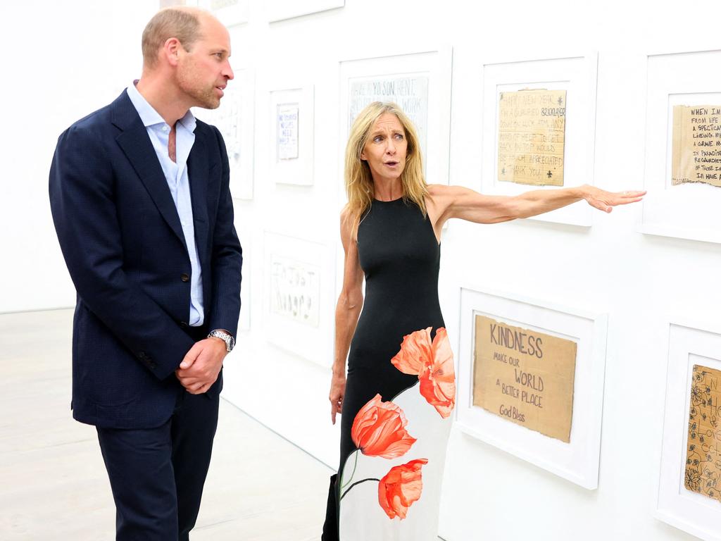 Prince William was back to work after a summer break. Picture: AFP